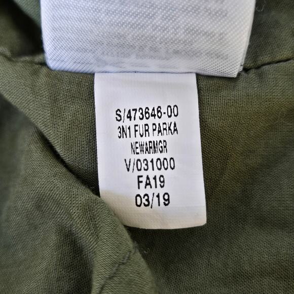 GAP Kids NEW 3-in-1 Parka Hooded Jacket Coat Toddler Girls Army Green Size 4T - Picture 13 of 13